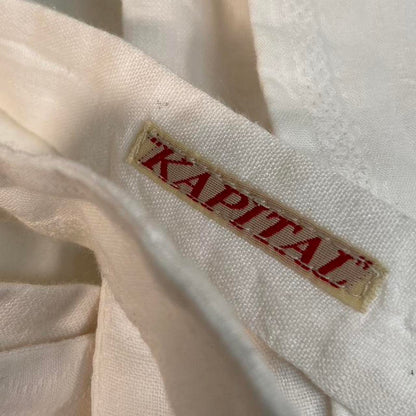 Kapital white cotton tie