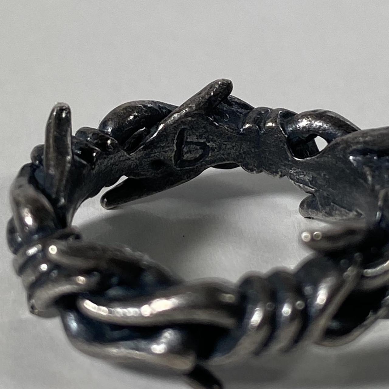 Beauty:Beast barbed wire ring