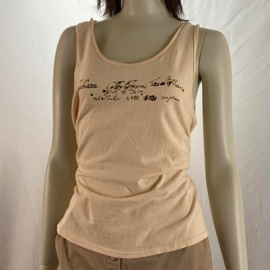 N.Hoolywood script print tank top