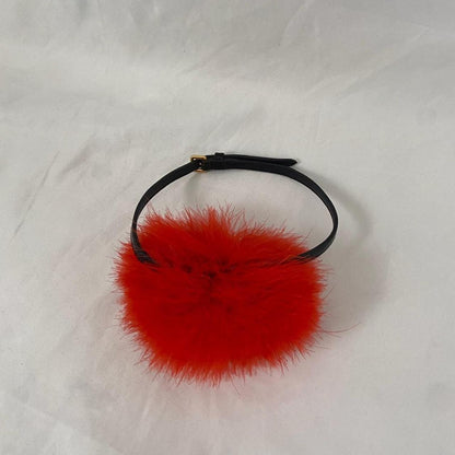 Miu Miu fuzzy red choker