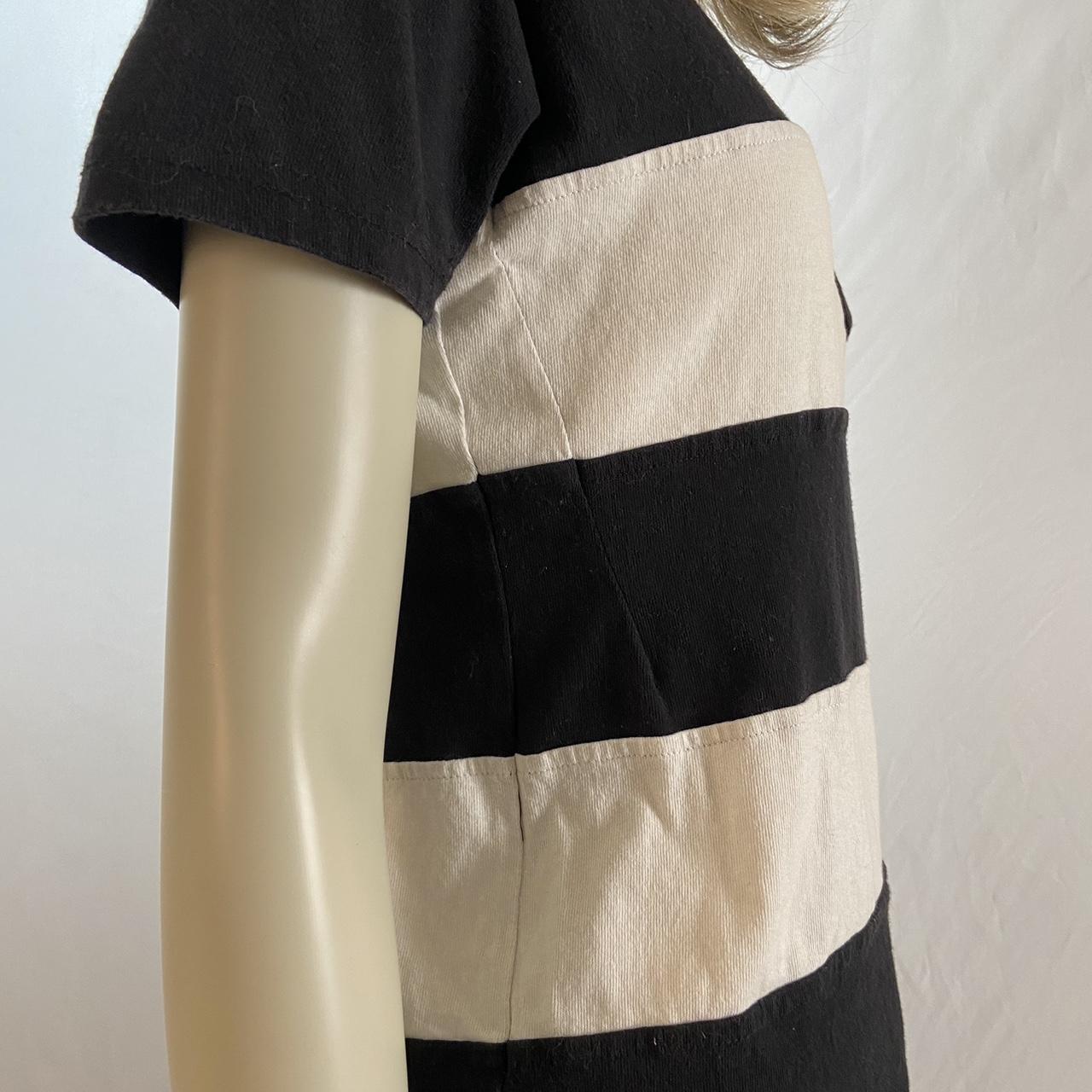 Number (N)ine black and white striped tee shirt