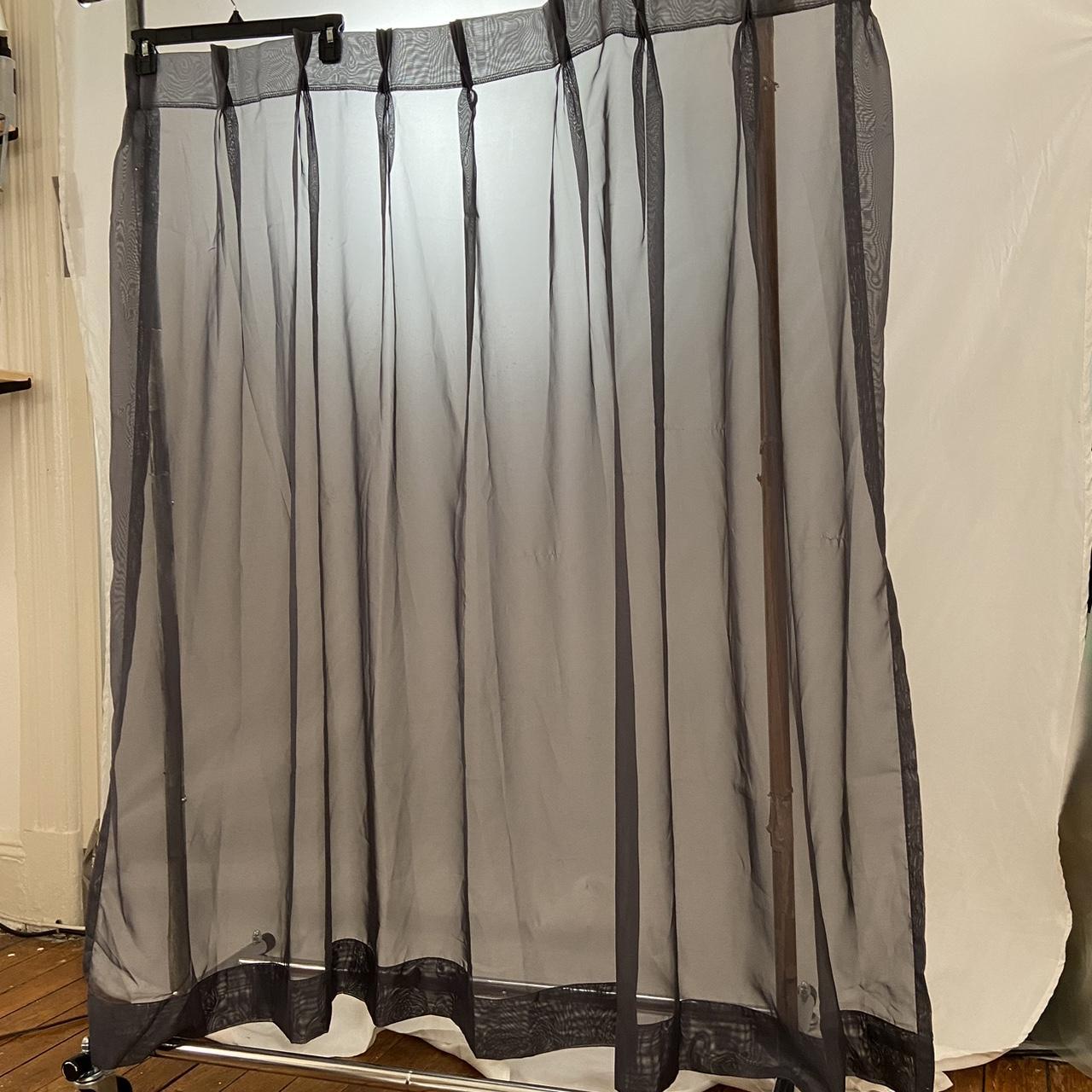 Yohji Yamamoto Y's for living black sheer cafe curtain