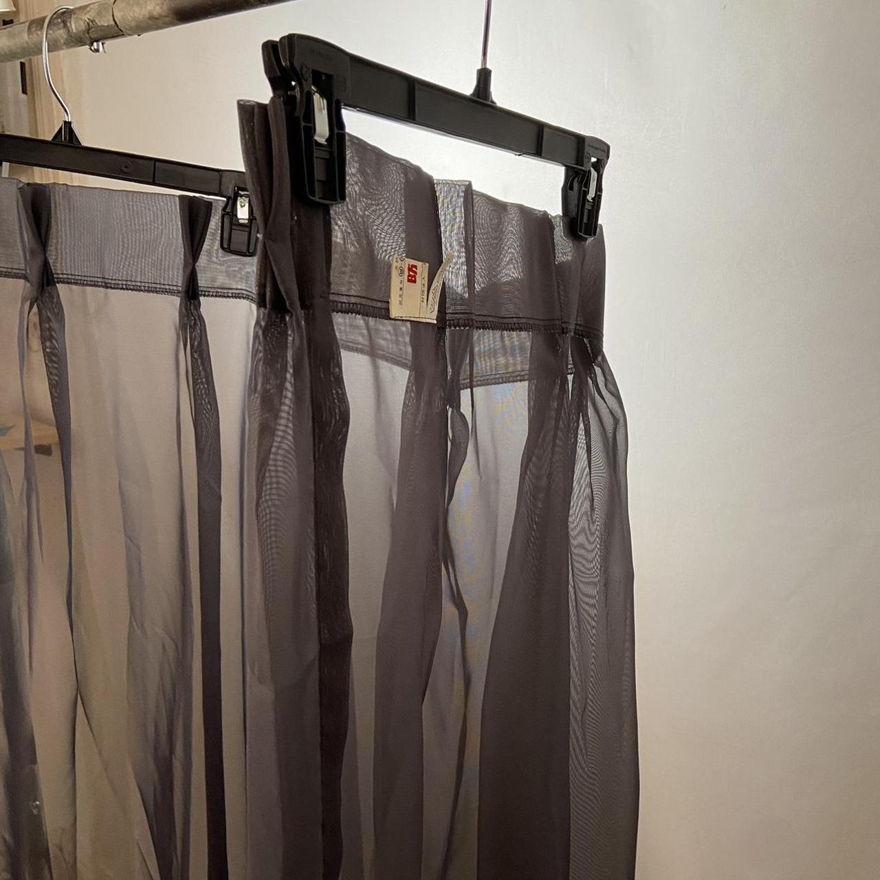 Yohji Yamamoto Y's for living black sheer cafe curtain