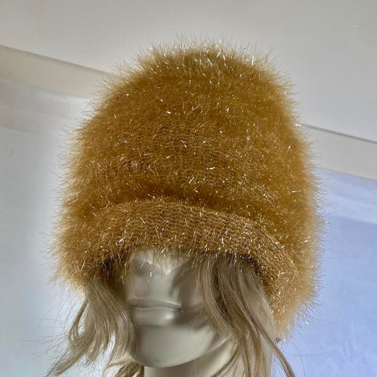 Undercover tinsel hat with fleece inner brim