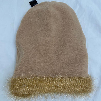 Undercover tinsel hat with fleece inner brim