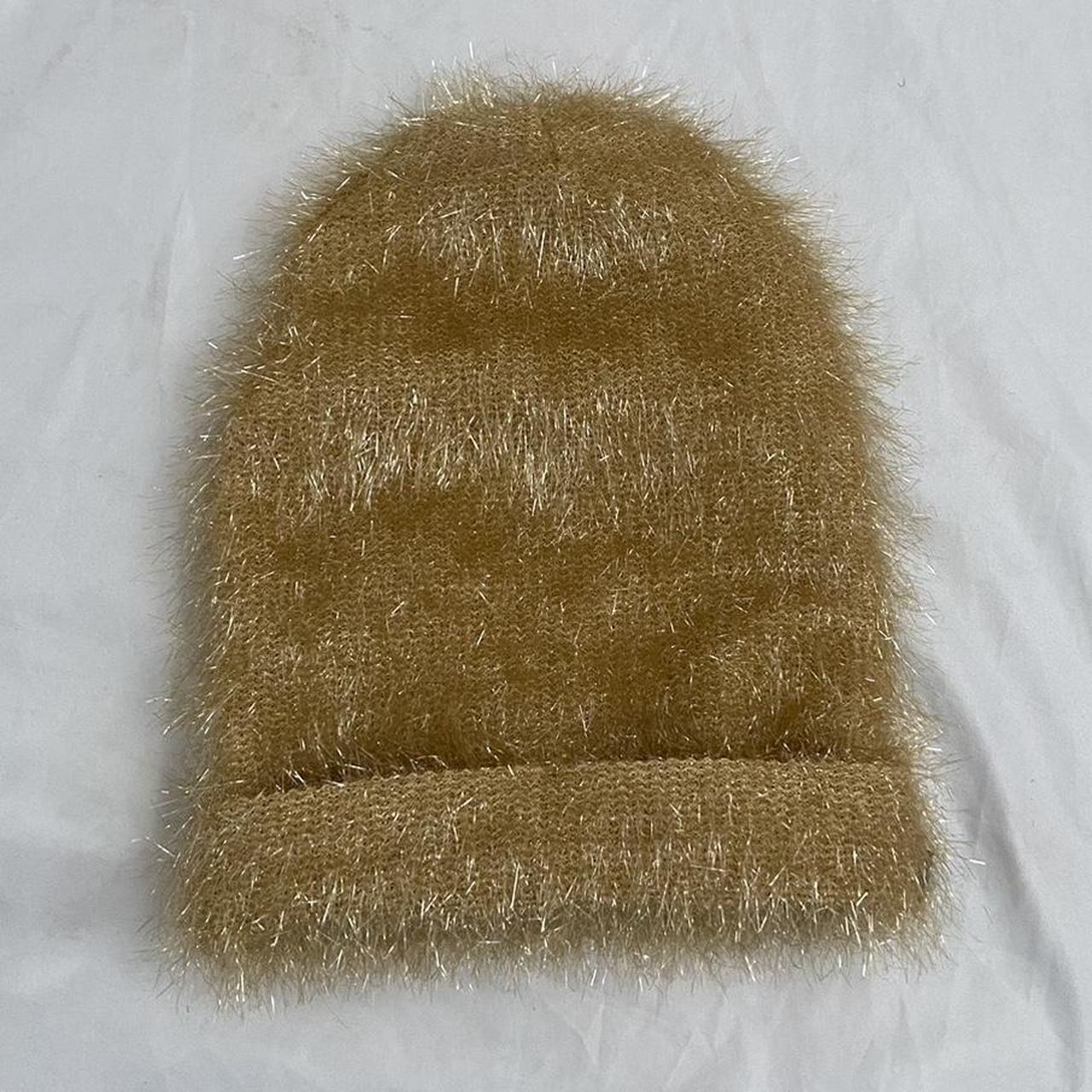 Undercover tinsel hat with fleece inner brim