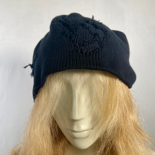 Jam Home Made distressed patch oversized knit cap