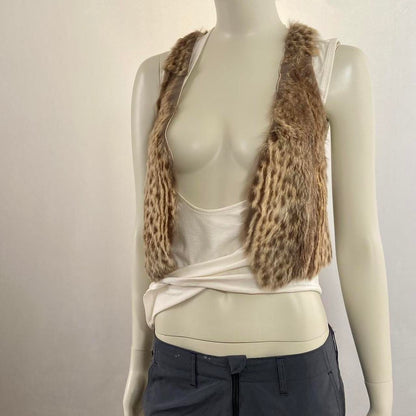 Lgb fur deer leather tank vest