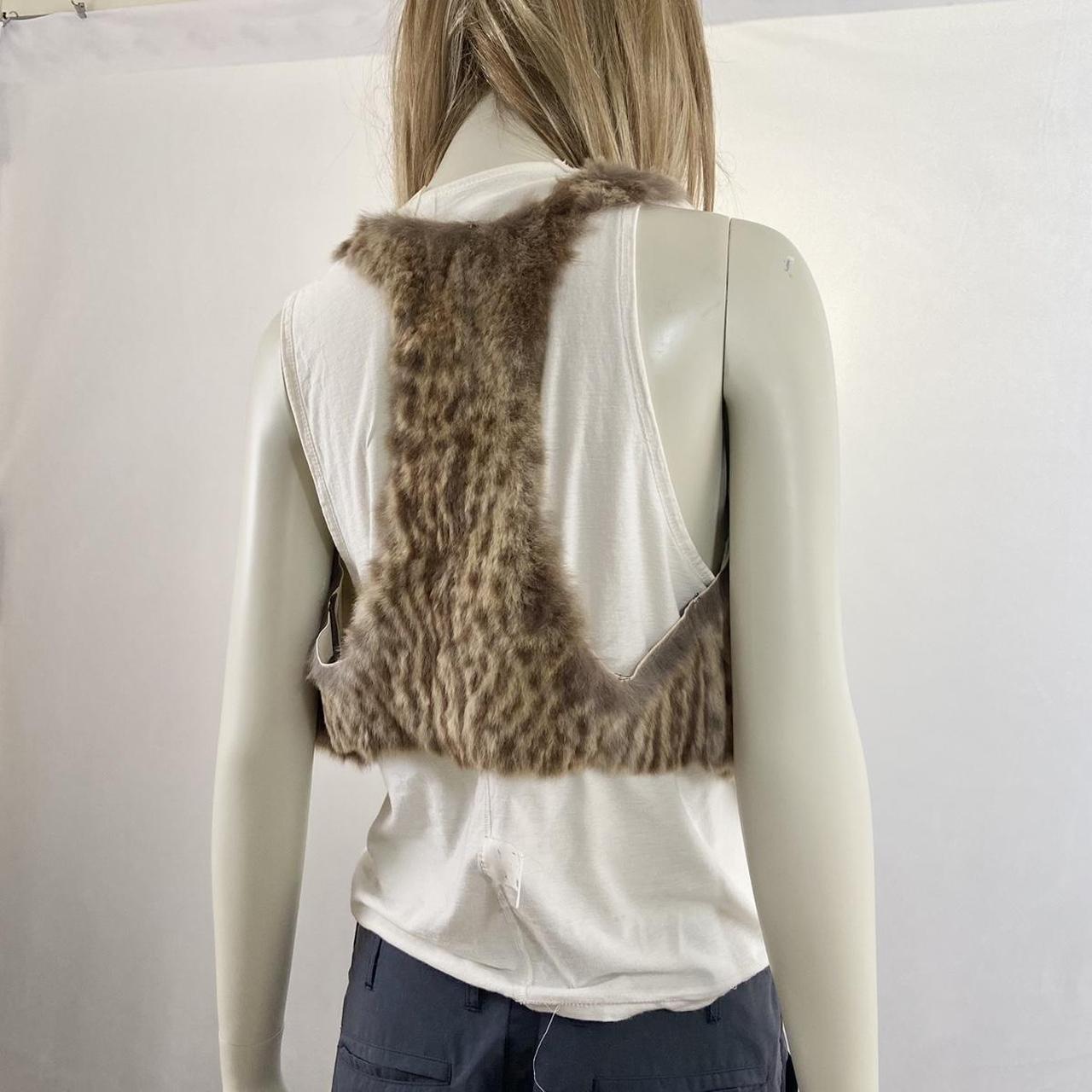 Lgb fur deer leather tank vest