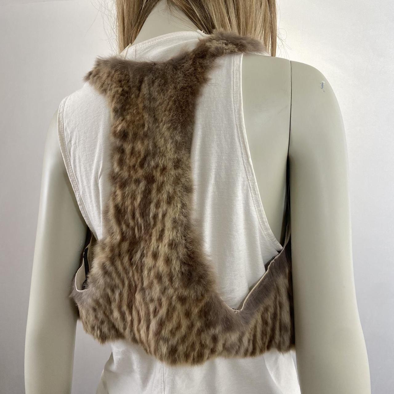 Lgb fur deer leather tank vest