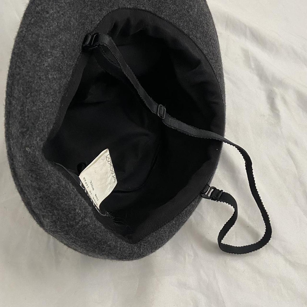 Limi Feu strappy wool bowler hat