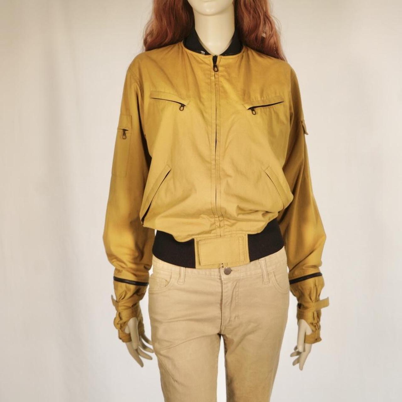 N.Hoolywood yellow gloved bomber jacket