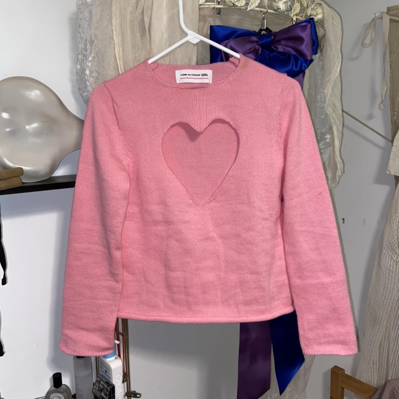 Comme des garcons Girl heart cutout sweater