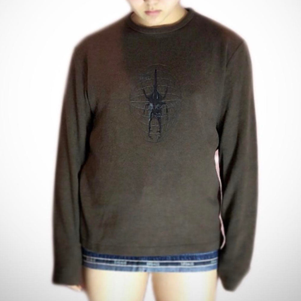 Jean-Paul Gaultier wool beetle “double personality” sweater