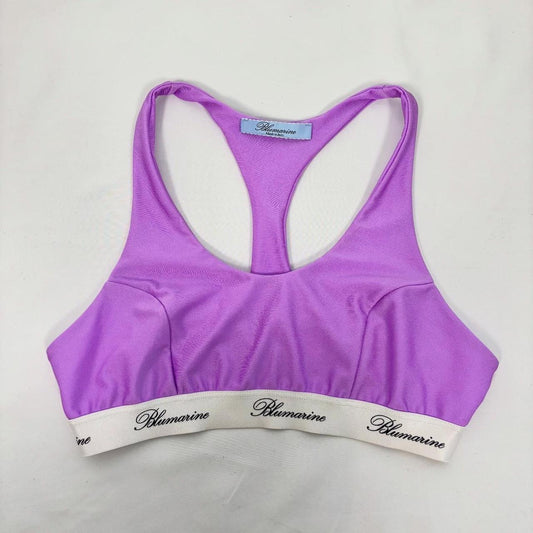 Blumarine Spring 2019 RTW lavender purple racerback bralette