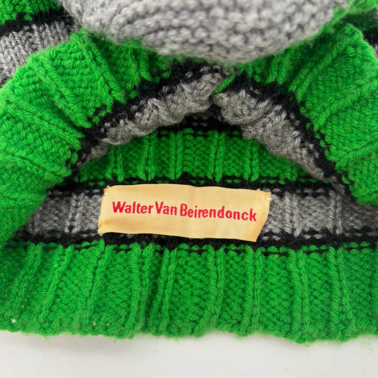 Walter van Beirendonck aestheticterrorists® Winter 2003/04 “Terror Mask” striped green knitted ski mask