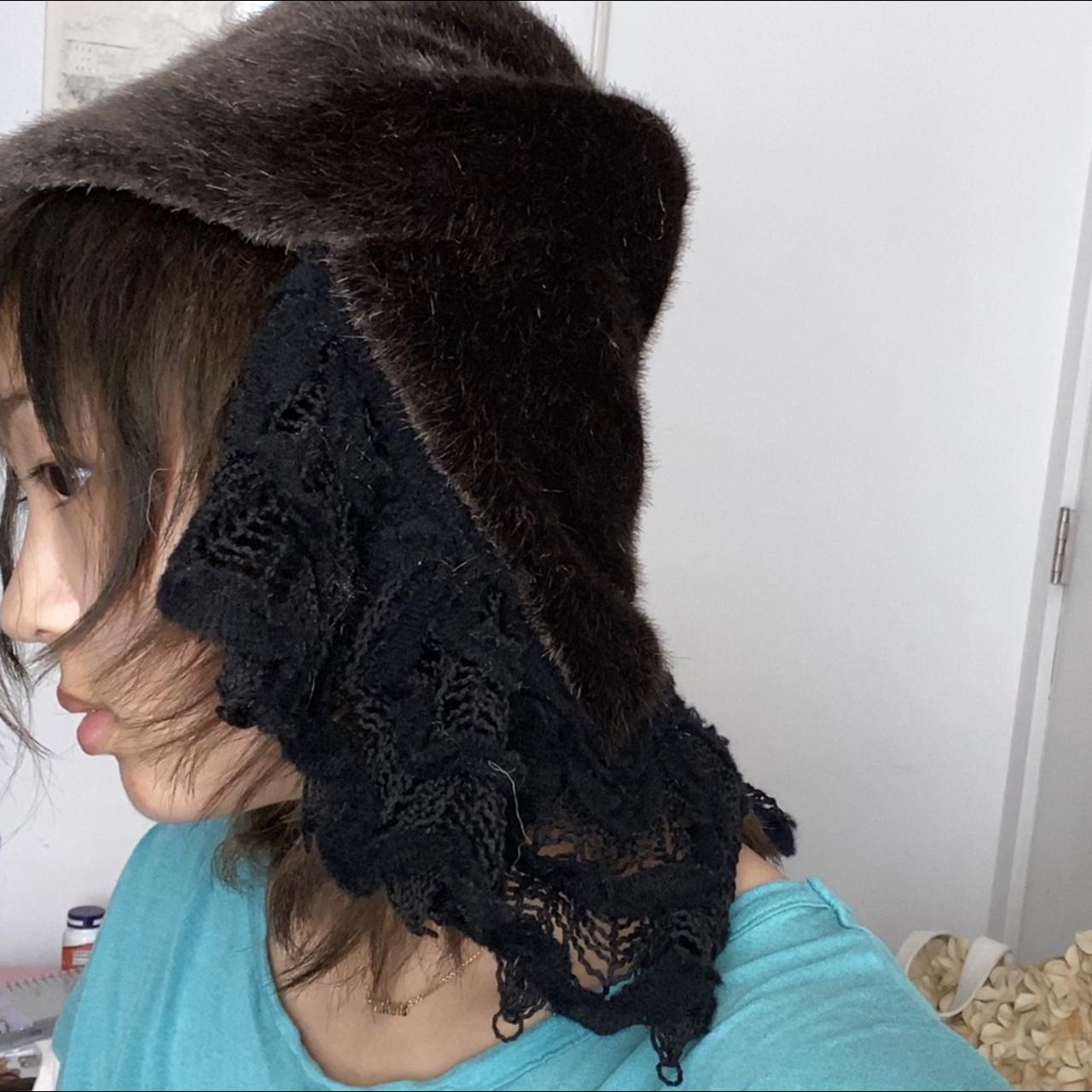 Comme des Garcons Tricot faux fur cap