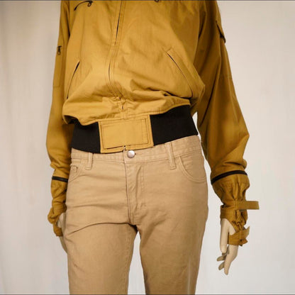 N.Hoolywood yellow gloved bomber jacket