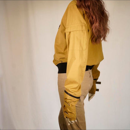 N.Hoolywood yellow gloved bomber jacket