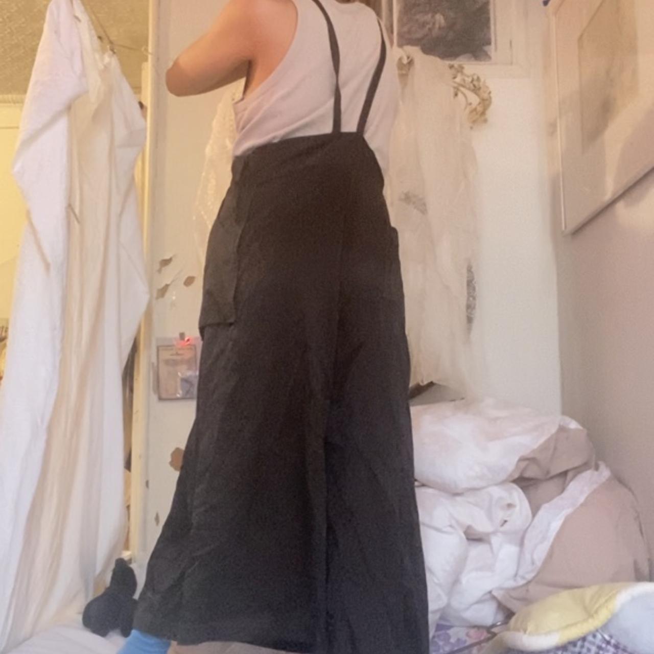 Yohji Yamamoto Y’s rayon oversized suspender pants