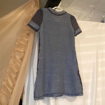 Prada blue collared dress