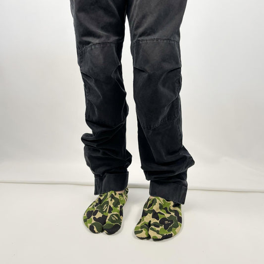 A Bathing Ape BAPE cotton tabi room shoes