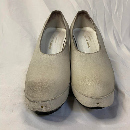 Comme des garcons eggshell white heels