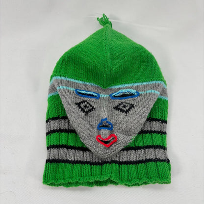 Walter van Beirendonck aestheticterrorists® Winter 2003/04 “Terror Mask” striped green knitted ski mask