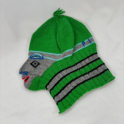 Walter van Beirendonck aestheticterrorists® Winter 2003/04 “Terror Mask” striped green knitted ski mask