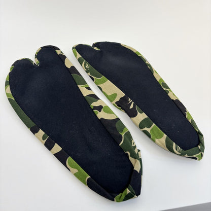 A Bathing Ape BAPE cotton tabi room shoes