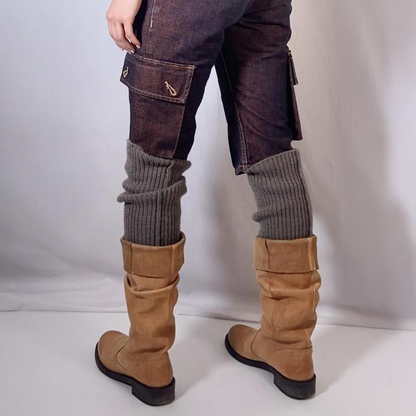 Limi feu built-in legwarmer leather boots