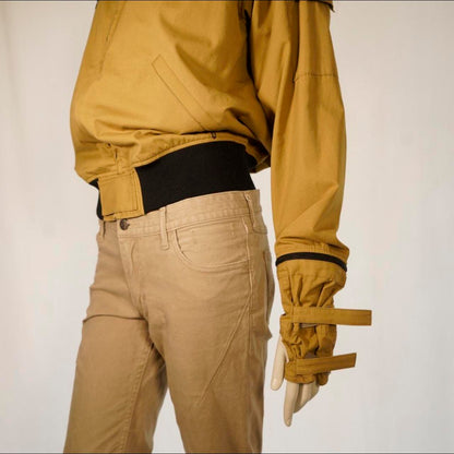 N.Hoolywood yellow gloved bomber jacket