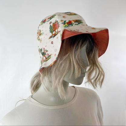 Undercover Haze cotton Forest print reversible fisherman hat